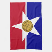 Keukenhanddoek met vlag van Dallas, VS (Verticaal)