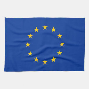 Keukenhanddoek met vlag van de Europese Unie