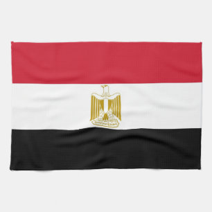 Keukenhanddoek met vlag van Egypte