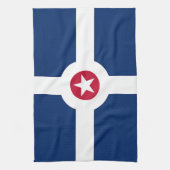 Keukenhanddoek met vlag van Indianapolis, VS (Verticaal)