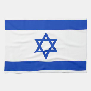 Keukenhanddoek met vlag van Israël