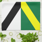 Keukenhanddoek met vlag van Monterey City, VS (Gevouwen)