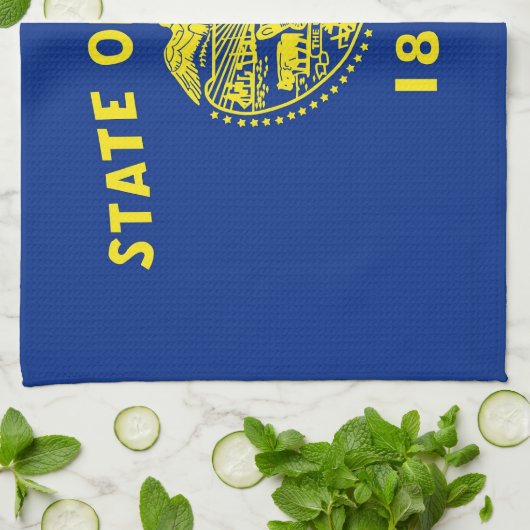 Keukenhanddoek met vlag van Oregon, VS (Gevouwen)