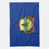 Keukenhanddoek met vlag van Vermont, VS (Verticaal)