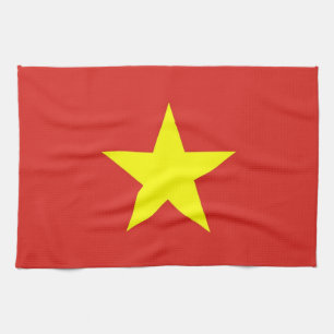 Keukenhanddoek met vlag van Vietnam
