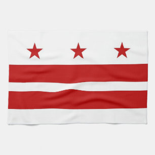 Keukenhanddoek met vlag van Washington D.C., V.S.A