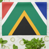 Keukenhanddoek met vlag van Zuid-Afrika (Gevouwen)