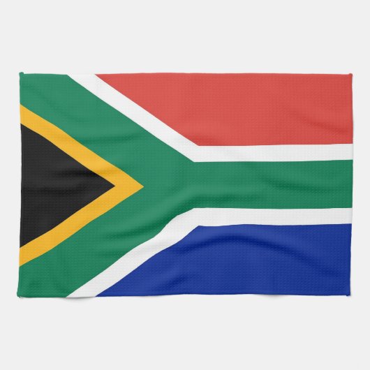 Keukenhanddoek met vlag van Zuid-Afrika (Horizontaal)