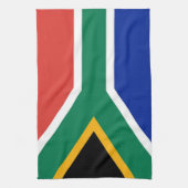 Keukenhanddoek met vlag van Zuid-Afrika (Verticaal)