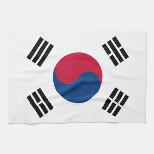 Keukenhanddoek met vlag van Zuid-Korea