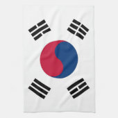 Keukenhanddoek met vlag van Zuid-Korea (Verticaal)