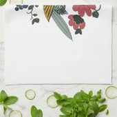 Keukenhanddoek met vogel en bloemkool (Gevouwen)