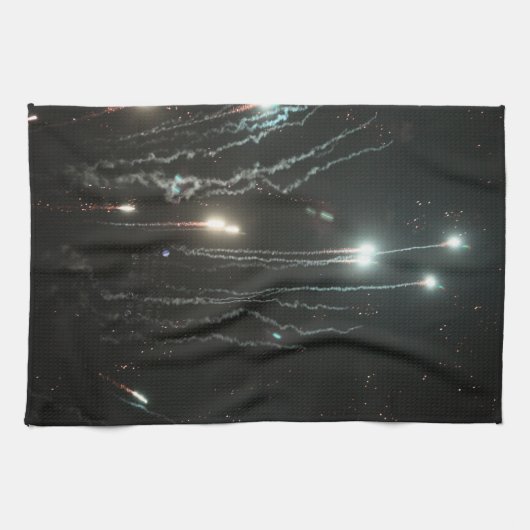 Keukenhanddoek met vuurwerk (Horizontaal)