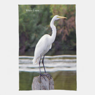 Keukenhanddoek met witte kraan