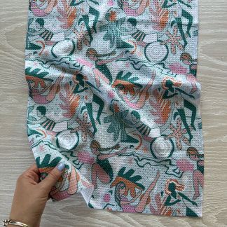 Keukenhanddoek: Onderwater zwemmen Theedoek