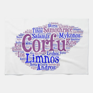 Keukenhanddoek op de Griekse eilanden