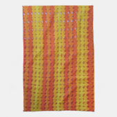 Keukenhanddoek - Oranje afghan (Verticaal)