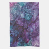 Keukenhanddoek "Paarse-blues zo " (Verticaal)