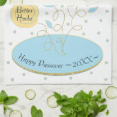 Keukenhanddoek "PassoverSeder Bord" (Gevouwen)