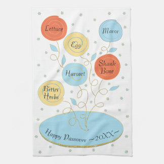 Keukenhanddoek "PassoverSeder Bord"