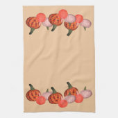 Keukenhanddoek - Pompoenrand (Verticaal)