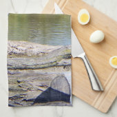 Keukenhanddoek van Blue Heron (Quarter Fold)