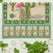 keukenhanddoek van Desert Cactus (Gevouwen)