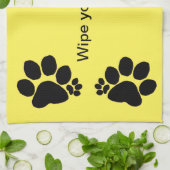 Keukenhanddoek - Veeg je poten v2 (Gevouwen)