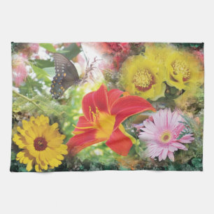 keukenhanddoek voor bloemmontage