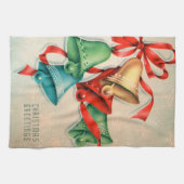 Keukenhanddoek voor de kerstgordels van Retro Vint (Horizontaal)