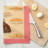 keukenhanddoek voor  desserts (Quarter Fold)