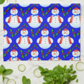 keukenhanddoek voor kerstsnowman (Gevouwen)