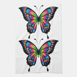 keukenhanddoek voor regenboogvlinder