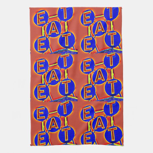 keukenhanddoek voor rood en blauw eten (Verticaal)
