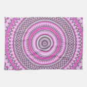 Keukenhanddoek voor  roze mandala (Horizontaal)