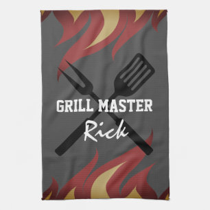 Keukenhanddoek voor vaders Dag, grillmaster dad