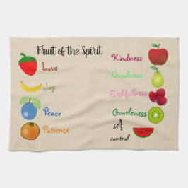 Keukenhanddoek, vruchten van de gedistilleerde keu theedoek