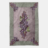 Keukenhanddoekdruiven met Floral Backdrop Theedoek (Verticaal)