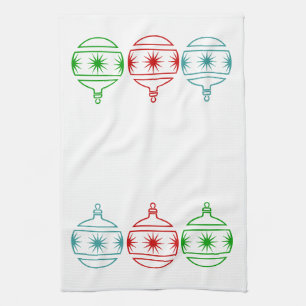 Keukenhanddoeken - kerstsiervoorwerpen