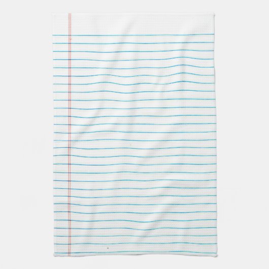 Keukenhanddoeken met leder op school (Verticaal)