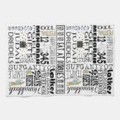 Keukenhanddoeken personaliseren CHANUKAH WORDS (Horizontaal)