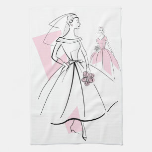 keukenhanddoeken van de mode Bride Pink Group