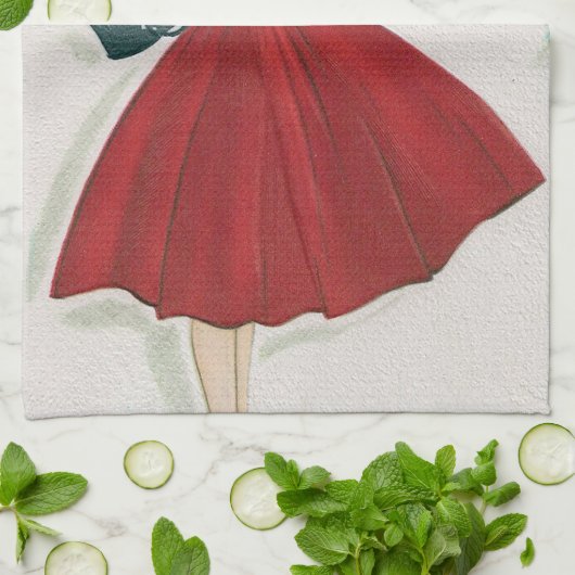 Keukenhanddoeken van Retro Vintage (Gevouwen)