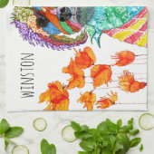 Keukenhanddoeken voor de korte terrier gemengd met (Gevouwen)