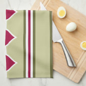 Keukenhanddoeken voor harten en strips (Quarter Fold)