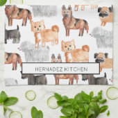 Keukenhanddoeken voor honden (Gevouwen)