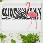 Keukenhanddoeken-Zebra Druk/Flamingo Theedoek (Gevouwen)