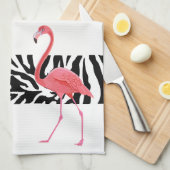 Keukenhanddoeken-Zebra Druk/Flamingo Theedoek (Quarter Fold)
