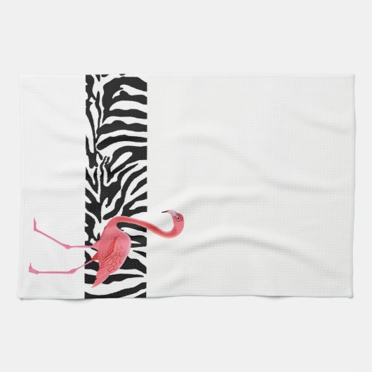 Keukenhanddoeken-Zebra Druk/Flamingo Theedoek (Horizontaal)