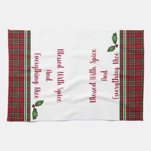 Keukenhanddoekloos met specerijen en alles theedoek (Horizontaal)